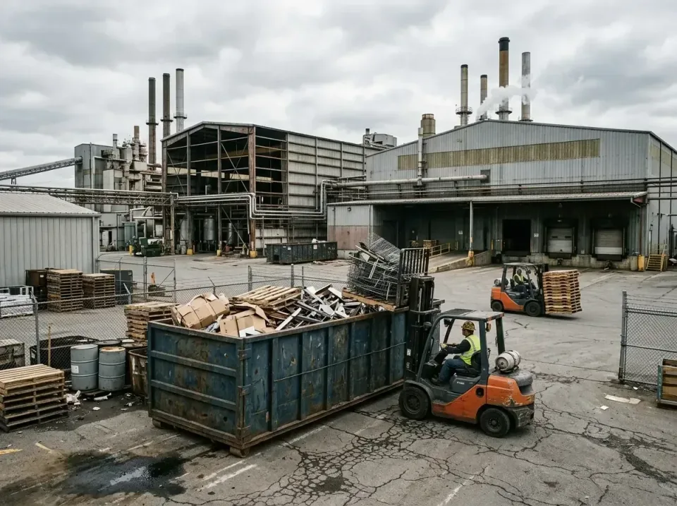 industrial-factory-scrap-conta-003 — frequently asked questions, Cheap Roll-off Dumpster Rentals in West Milton, OH
